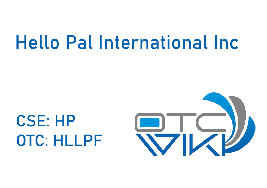 HLLPF Stock - Hello Pal International Inc