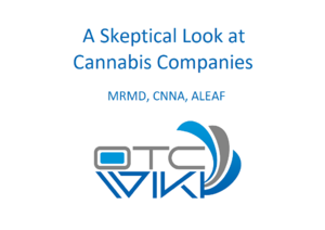Cannabis Stocks MRMD CNNA ALEAF