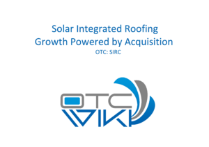 SIRC Stock - Solar Integrated Roofing Corp
