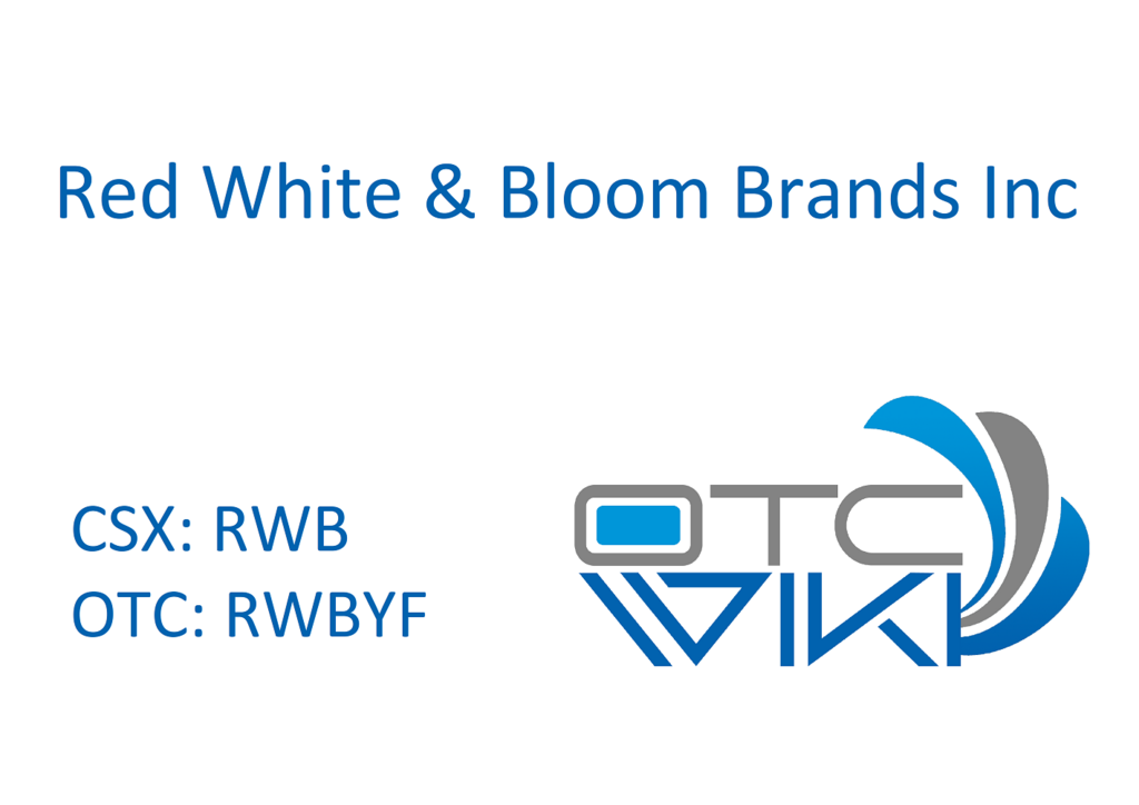 RWBYF Stock - Red White And Bloom Brands