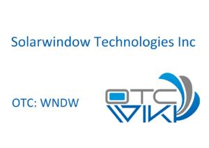 WNDW Stock - Solarwindow Technologies Inc